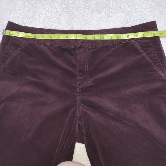 Kut from the Kloth Velveteen trouser velvet purple plum pants size 16 - Picture 13 of 16
